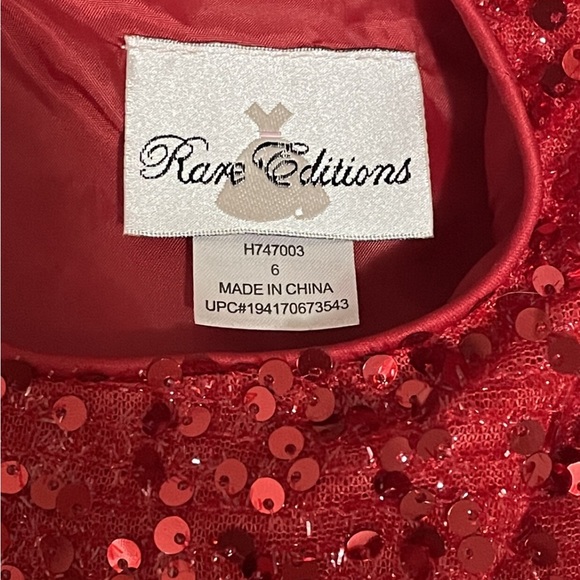 Toddler Girls Long Sleeve All-Over Sequin with Back Bow Social Dress **NWT** - Picture 4 of 4